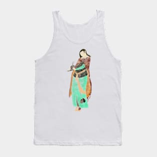 A Persian Woman with Hat Tank Top